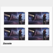 ブルートレイン 長方形シール (シート)