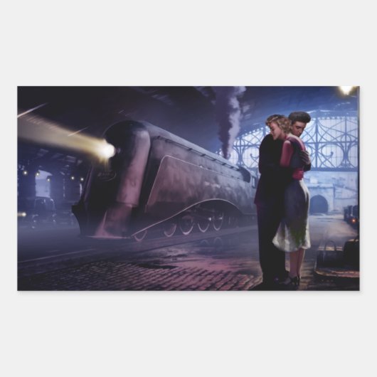 ブルートレイン 長方形シール (正面)