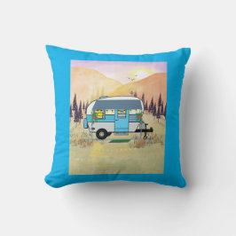 ブルートレーラーキャンプピロー クッション