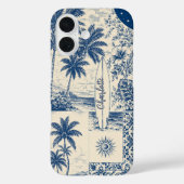 ブルートロピカルサーフボード Case-Mate iPhoneケース (裏面)