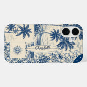 ブルートロピカルサーフボード Case-Mate iPhoneケース (裏面 (横))
