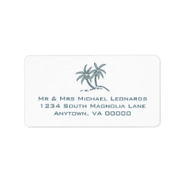ブルートロピカルツインパームツリーズRSVP住所 シール