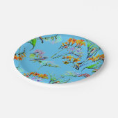 ブルートロピカルパラダイス ペーパープレート (アングル)