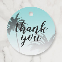 ブルートロピカルパームツリービーチサンキュー結婚ズ フェイバータグ