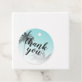 ブルートロピカルパームツリービーチサンキュー結婚ズ フェイバータグ (インサイチュ)