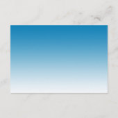 ブルートロピカルパームツリービーチ結婚式披露宴 エンクロージャーカード (裏面)