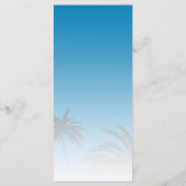 ブルートロピカルパームツリービーチ結婚式 メニュー (裏面)