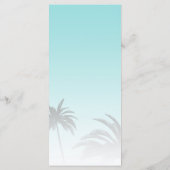 ブルートロピカルパームツリービーチ結婚式 メニュー (裏面)