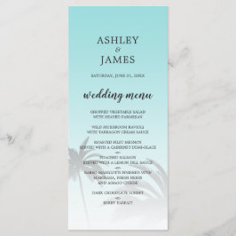 ブルートロピカルパームツリービーチ結婚式 メニュー