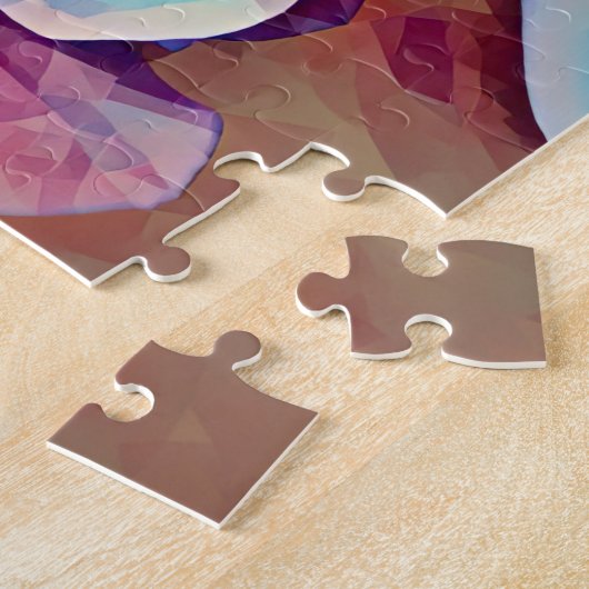 ブルートロピカルフラワーズアートフローラパズル ジグソーパズル (側面)