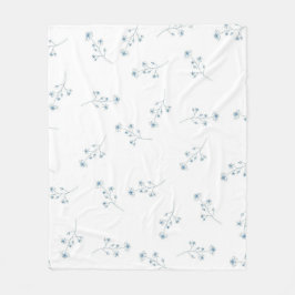 ブルートロピカルフローラ大千年紀 フリースブランケット