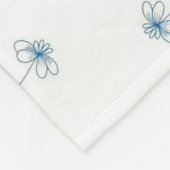 ブルートロピカルフローラ大千年紀 フリースブランケット (角)