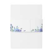 ブルートロピカルフローラ結婚ズ 招待状ベリーバンド (裏面例)