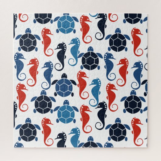 ブルートロピカル海ウミガメ ジグソーパズル (縦)