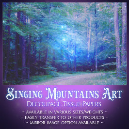 ブルートワイライトフォレストフ白熱［赤熱］光を放つレフリーズ 薄葉紙