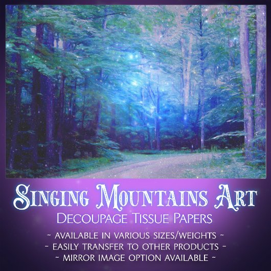 ブルートワイライトフォレストフ白熱［赤熱］光を放つレフリーズ 薄葉紙