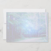 ブルートワイライトホタルグローファンタジーウッズ ノートカード (裏面)