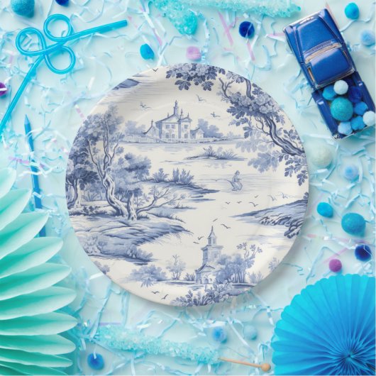 ブルートワエレガントイルフランスのクラシックスタイル ペーパープレート (パーティー)