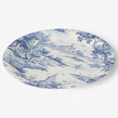 ブルートワエレガントイルフランスのクラシックスタイル ペーパープレート (アングル)