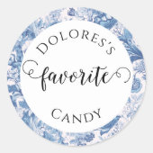 ブルートワフランスのイルカスタムお気に入りのキャンディ ラウンドシール (正面)