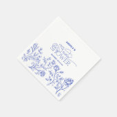 ブルートワールエレガント  ブライダルシャワー スタンダードカクテルナプキン (角)