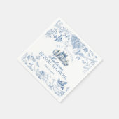 ブルートワールパンプキン フレンチ フォール フローラル ブライダル シャワー スタンダードカクテルナプキン (角)