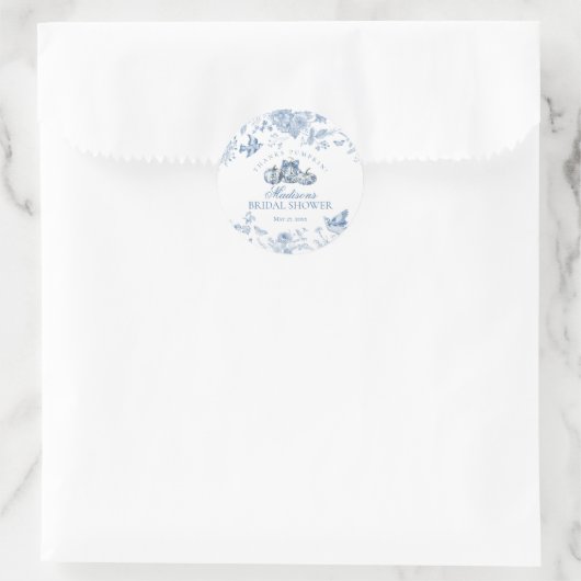 ブルートワールパンプキン フレンチ フォール ブライダルシャワーフェイバー ラウンドシール (バッグ)