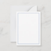 ブルートワールフローラビーチドルフィパーソナライズされたン ノートカード (裏面)