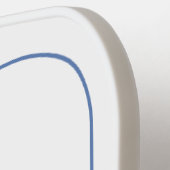 ブルートワールフローラビーチドルフィパーソナライズされたン ピックルボールラケット (左詳細)