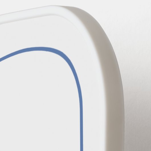 ブルートワールフローラビーチドルフィパーソナライズされたン ピックルボールラケット (左詳細)