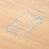 ブルートワ結婚ルの誘い アクリル招待状 (レイダウン)