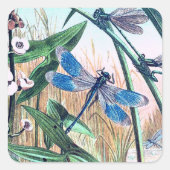 ブルートンフライアットザポンドーヴィンテージイラストレーション スクエアシール (正面)