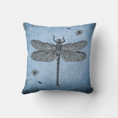 ブルートンボデザイン クッション (裏面)