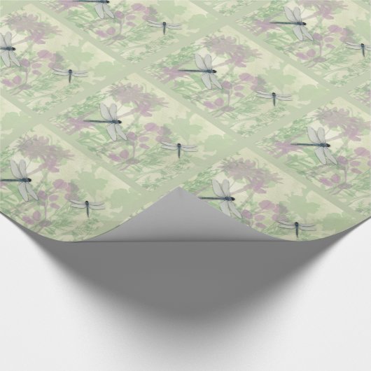 ブルートンボ包装紙 ラッピングペーパー (角)