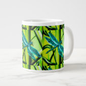ブルートンボ抽象芸術コーヒーカップ ジャンボコーヒーマグカップ (正面右)