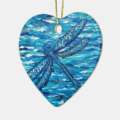 ブルートンボ絵画イのセラミックオーナメント セラミックオーナメント (左)