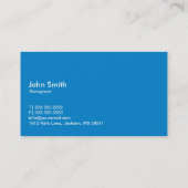 ブルートークバブルバイオエンジニアビジネスカード 名刺 (裏面)