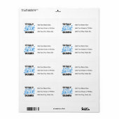 ブルートータル素晴らしグランパTシャツとギフト ラベル (フルシート)