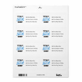 ブルートータル素晴らしナニーTシャツ&ギフト ラベル (フルシート)