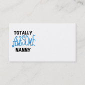 ブルートータル素晴らしナニーTシャツ&ギフト 名刺 (裏面)