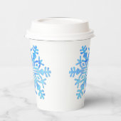 ブルートーンのスノーフレーク 紙コップ (左)