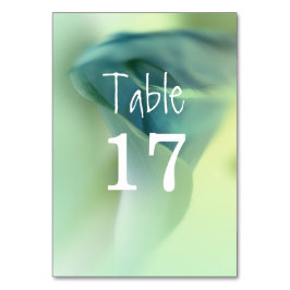 ブルートーンのロマンチック結婚な花 テーブルナンバー