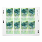 ブルートーンズワインにロマンチック結婚な花 ラベル (フルシート)