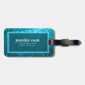 ブルートーンレトログリッターとスパーク2 ラゲッジタグ (裏面横)