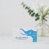 ブルートーンレトロフローラゾウ 名刺 (スタンド正面)