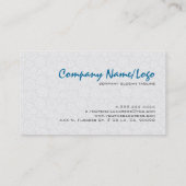 ブルートーンレトロフローラゾウ 名刺 (裏面)