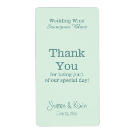 ブルートーン結婚ズワインありがとう ラベル