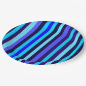 ブルート数々のーンストライプ ペーパープレート (アングル)