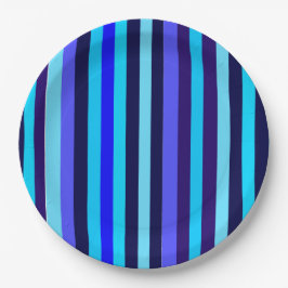 ブルート数々のーンストライプ ペーパープレート