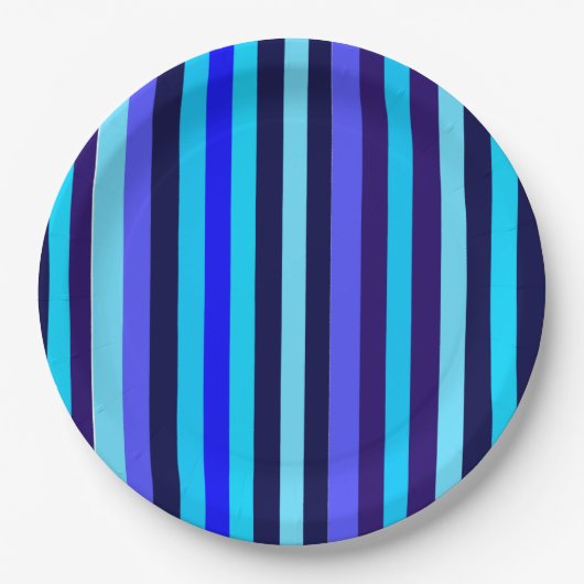 ブルート数々のーンストライプ ペーパープレート (正面)
